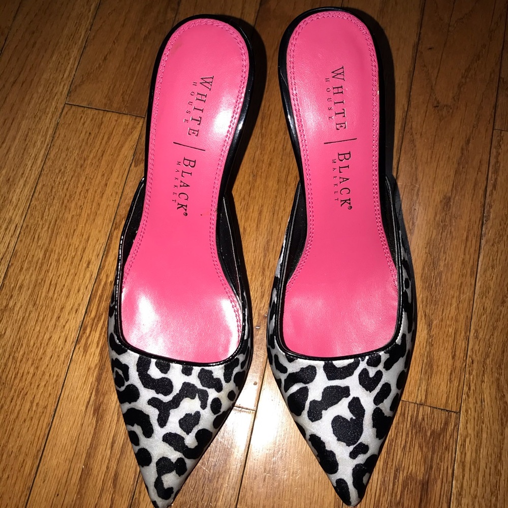 Cheetah print kitten heels